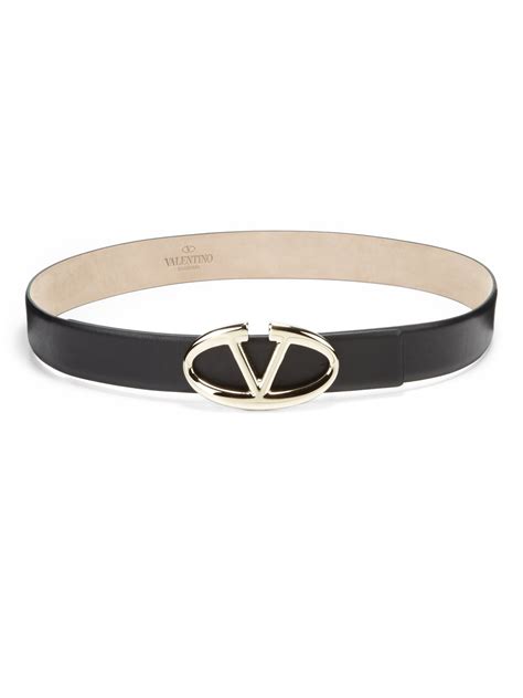 valentino v belt black