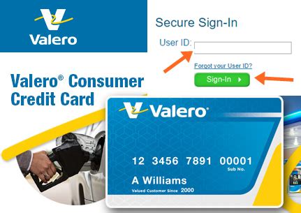 valero credit card bill pay login
