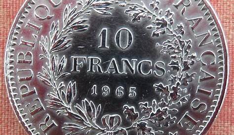 Pièce Française 10 Francs argent Hercule 1965 VILLERS