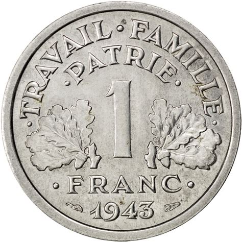 valeur 1 franc 1943