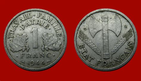 valeur 1 franc 1944