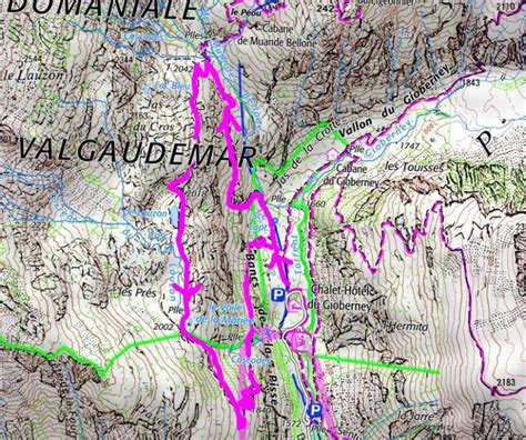 Carte du Valgaudemar Table d'orientation