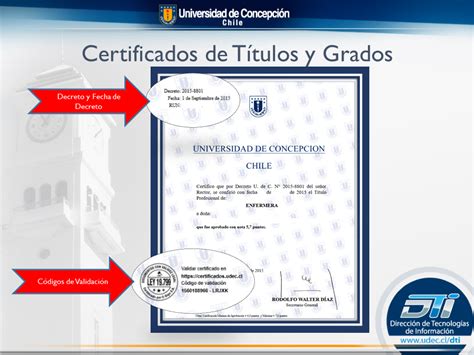 validar certificado universidad de chile