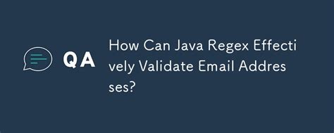 validate email address regex java