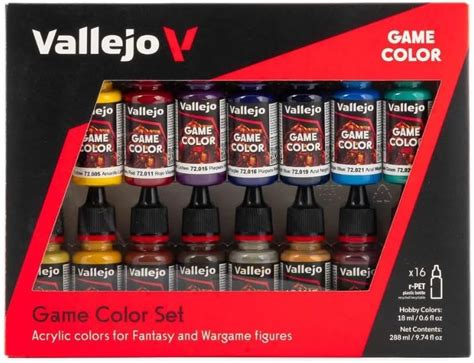 Vallejo Game Color Box Set 72 colours + 3 brushes 72172