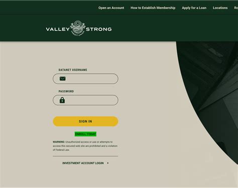 valley strong fcu online banking