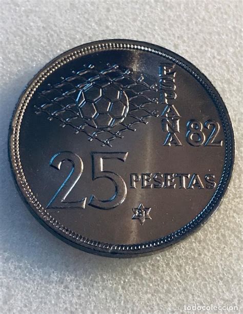 valor moneda 25 pesetas mundial 82