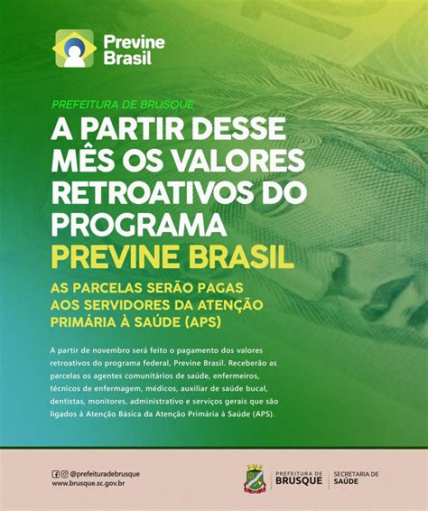 valores do previne brasil