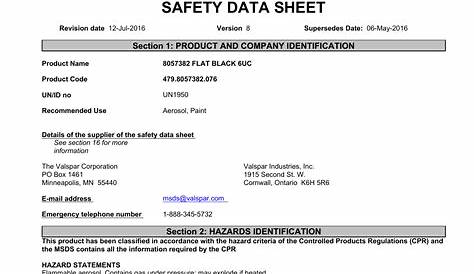 Roofing Safety Data Sheets