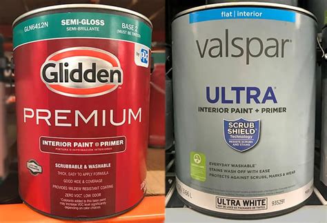 Valspar Paint Vs Glidden