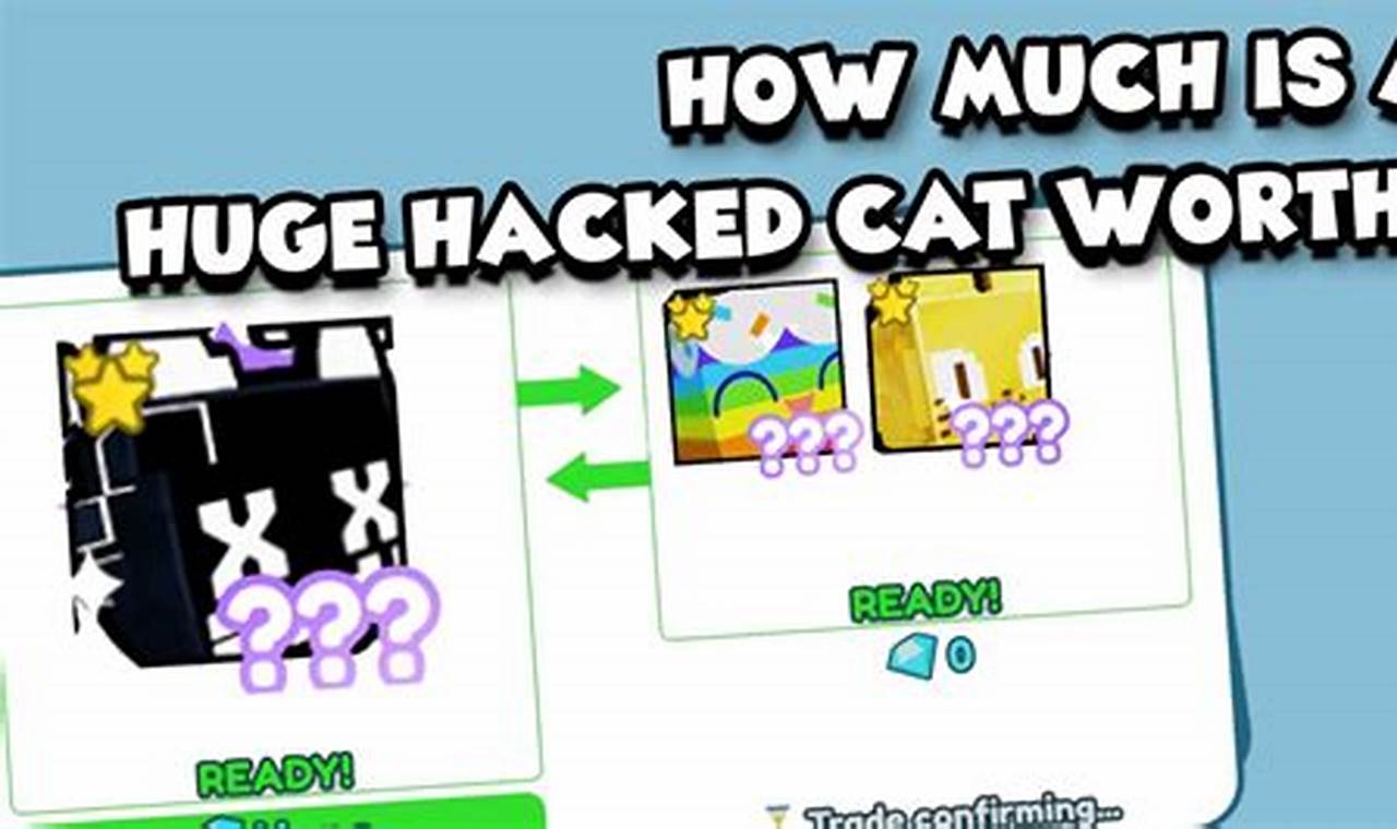 value of huge hacked cat