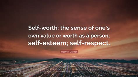 value of self-worth quote