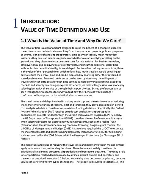 value of time definition in life