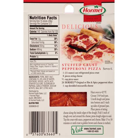 Value Pepperoni Ingredients