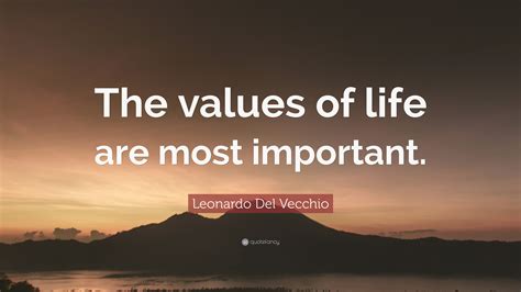 Values In Life Quote