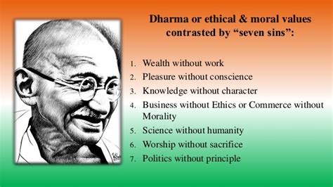 values of mahatma gandhi