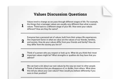 Values-based questions image
