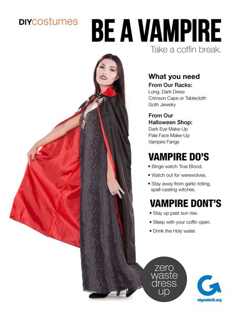Vampire costume for girls Easy DIY Costumes