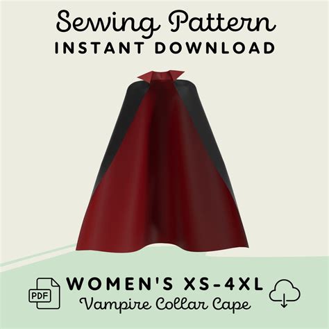 Vampire Cape Pattern With Collar