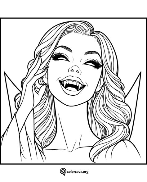 Vampire Coloring Pages Transparent