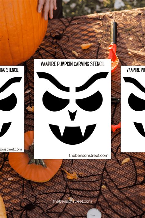 Vampire Pumpkin Stencil Printables Free