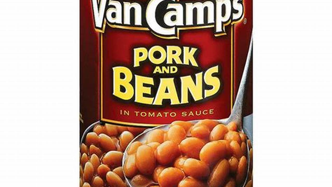 Van Camp's Pork and Beans Large Can: A Tasty and Convenient Meal Option