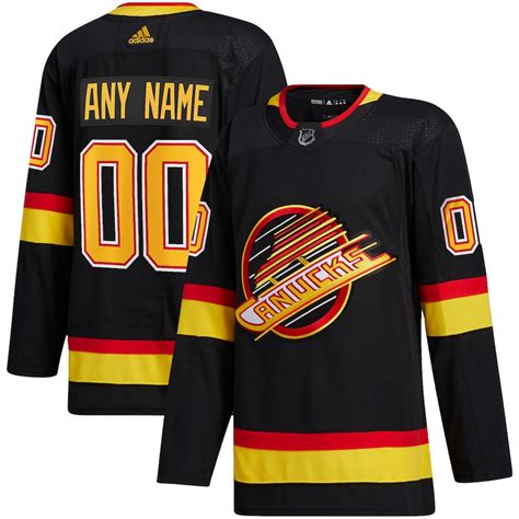 vancouver canucks black jersey