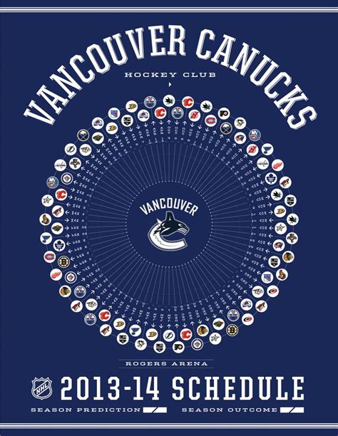 vancouver canucks ice hockey schedule