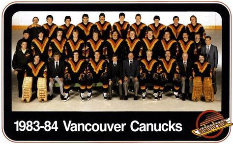 vancouver canucks team roster 1984
