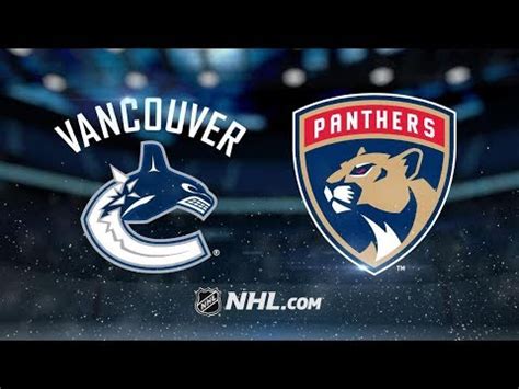 vancouver canucks vs florida panthers