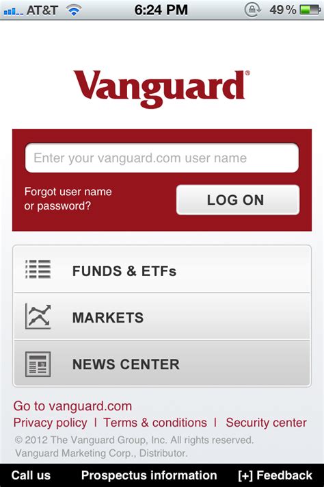 vanguard investment accounts