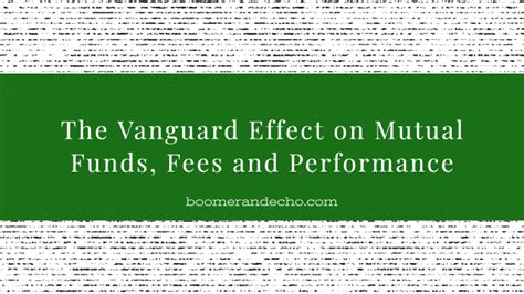 vanguard mutual funds fees