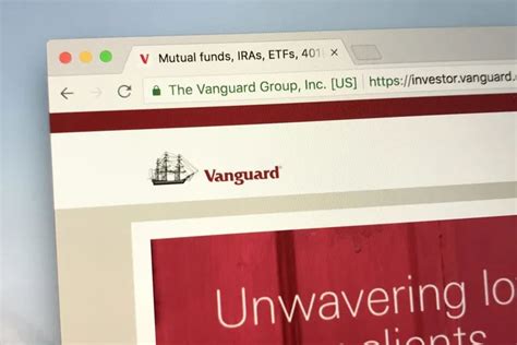 vanguard website problems
