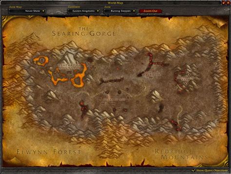 vanilla wow burning steppes quests