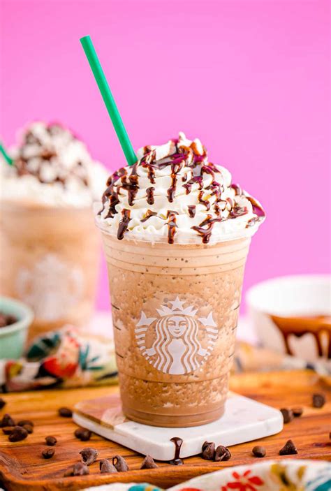 Vanilla Bean Frappuccino With Caramel And Java Chips
