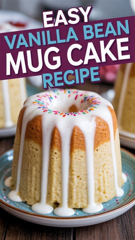Vanilla Bean Mug Cake