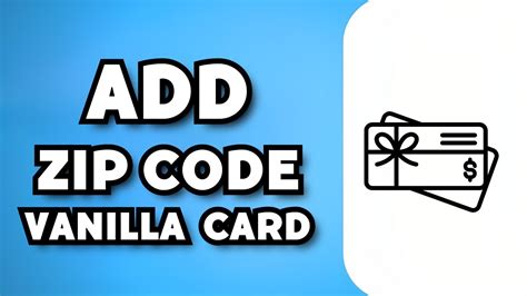 vanilla gift invalid zip code