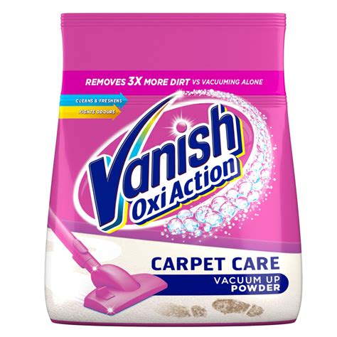 vanish oxi action carpet care data sheet