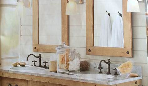 Idées impressionnantes de vanité de salle de bain rustique