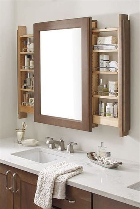 vanity mirror for bathroom with storage