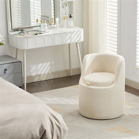 Vanity Stool Beige