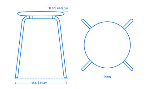 Vanity Stool Dimensions