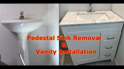 Vanity To Replace Pedestal Sink