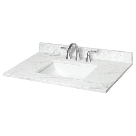 vanity tops marble with sink 31 inch