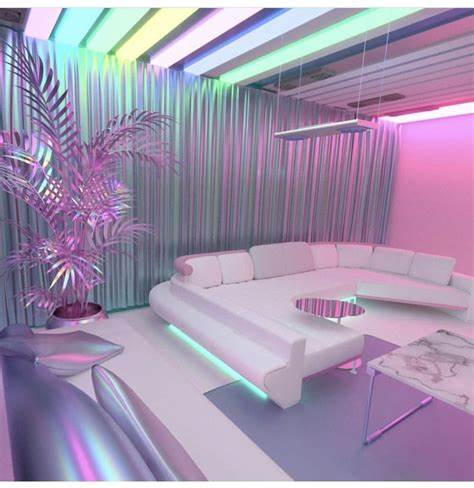 vaporwave interior design