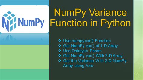 var function in python numpy