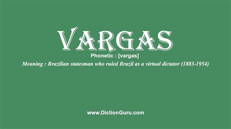 vargas meaning