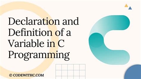 variable declaration and definition