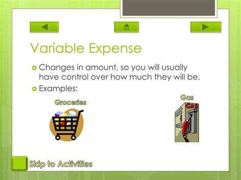 Variable Expenses Math Definition