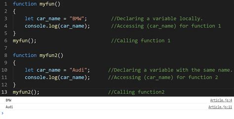 variable function in javascript